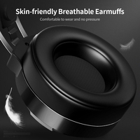 Q9 Gaming Headset 7.1 Channel Stereo Gaming Headset with 360 ° Noise Reduction Microphone 7-color Breathing Light Black