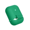 QI Housse de protection en silicone anti-renversement pour boîtier de recharge sans fil vert