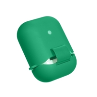 QI Housse de protection en silicone anti-renversement pour boîtier de recharge sans fil vert