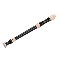 QIMEI 8 trous Alto Descant enregistreur Instrument à vent de Style allemand avec tige de nettoyage repose-doigt sangle sac de rangement en PU