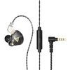 QKZ AK6 Pro Casque filaire 3, 5 mm Écouteur de musique dynamique Câble pour casque détachable Crochet d