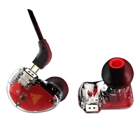 QKZ VK5 Casque 4 Unité Bague Mobile Basse Lourde Intra-auriculaire Filaire Casque 3.5mm Jack Casque Écouteur pour Smartphone MP3