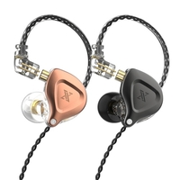 QKZ ZX2 Dynamic Drive Écouteurs HIFI Bass Écouteurs Sport Antibruit Casque 3, 5 mm Casque filaire Écouteurs circum-auriculaires Contrôle du volume Compatible avec Phone Pad PC avec microphone