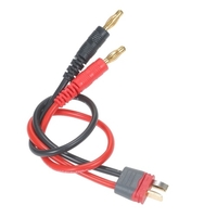 QM028 Câble de charge Câble adaptateur secteur T Plug à 4mm Banane Plug Câble de charge 14AWG 20cm