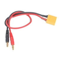 QM028 Câble de charge Câble adaptateur secteur T Plug à 4mm Banane Plug Câble de charge 14AWG 20cm