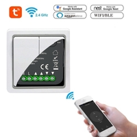 QS-WIFI-CP03 Tuya WiFi Module de commutateur de rideau Intelligent Module de Modification de rideau à la maison dispositif de téléphone portable partage fonction de synchronisation APP télécommandes Compatible avec Alexa Google Home commande vocale