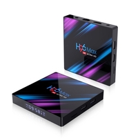 Quad Core 64 bits UHD 4K VP9 H.265 4 Go / 32 de noyau de Smart Android 9.0 TV HK de RK3318