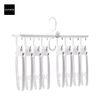 QUANGE cintres pliants anti-dérapant plusieurs chandails cintres cintres en plastique blanc placard gain de place Blouse cintre placard organisateur de rangement