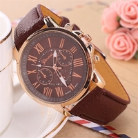 Quartz des femmes élégantes montres en cuir PU Casual Wristwatch pour dames dames montres élégance montres