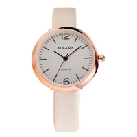 Quartz Montre Femme PU Bracelet en Cuir Montre-Bracelet Casual Femme Horloge