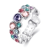 R044-B-8 gros haute qualité Nickle libre antiallergique nouveau mode bijoux K or plaqué Ring