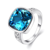 R053-B-8 gros bijoux de haute qualité Antiallergic Nickle gratuit New Fashion K Bague en or plaqué