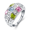 R054-8 gros haute qualité Nickle libre antiallergique nouveau mode bijoux K or plaqué Ring