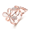 R055-8 gros haute qualité Nickle libre antiallergique nouveau mode bijoux K or plaqué Ring