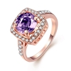 R056-8 gros haute qualité Nickle libre antiallergique nouveau mode bijoux K or plaqué Ring