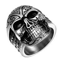 R060-8 élégant divers styles 316L anneau punk en acier inoxydable gros