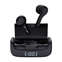 R28 BT5.0 écouteur vrai sans fil stéréo casque de sport réduction intelligente du bruit affichage LED touchant casque méga basse son stéréo casque