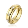 R612-8 gros haute qualité Nickle libre antiallergique nouveaux bijoux 18K or véritable PlatedRing