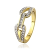 R664-A-8 gros haute qualité Nickle libre antiallergique nouveaux bijoux 18K or PlatedRing