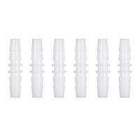 Raccord de tuyau en plastique de forme droite de 6 pièces raccords de tuyau de tuyau d