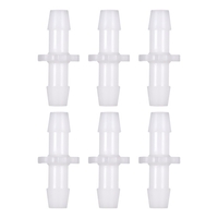 Raccord de tuyau en plastique de forme droite de 6 pièces raccords de tuyau de tuyau d