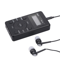 Radio FM portable DAB DAB + récepteur FM avec écouteurs Mini émetteur DAB-FM Radio numérique rechargeable pour le"idien et les voyages