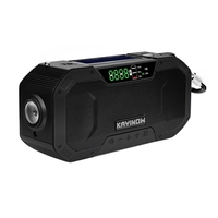 Radio portable à manivelle multifonction IPX6 étanche extérieur Radio FM d