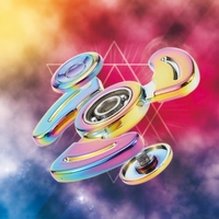 Rainbow Mental Spinner High Speed ​​Fidget Finger Hand Toy pour adultes Les enfants aident Anti-Anxiety Focusing Quitting Bad Habits with Storage Bag