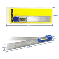 Rapporteur numérique 200mm 7 pouces numérique angle finder rapporteur règle mètre inclinomètre goniomètre niveau électronique jauge d