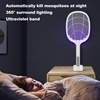 Raquette électrique Bug Zapper,  tueur de moustiques,  tapette à tapette pour mouche des fruits,  contrôle électronique antiparasitaire électronique rechargeable deux-en-un,  lampe d