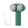 Rasoir en tissu pour vêtements anti-peluches électrique avec lumière bleue double tête 3 modes de rasage portable USB rechargeable tondeuse à boules de poils pour canapé plus doux manteau écharpe meubles capuchon en feutre