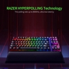 Razer Huntsman V2 Clavier mécanique filaire 87 touches sans clé avec touches PBT mousse insonorisante (commutateurs optiques linéaires)