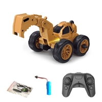 RC Excavator 1/28 Télécommande Camion RC Car Construction Tractor Stunt Upright Rotation