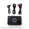 Récepteur NFC Bluetooth 5.0 Adaptateur de récepteur audio sans fil avec microphone RCA AUX Out U Disk Lecture de musique pour casque Haut-parleur Système audio domestique