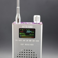 Récepteur radio portable ATS100 si4732 150K ~ 30MHz 64M ~ 108MHz FM RDS AM LW MW SW SSB écran LCD avec antenne fouet