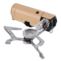 Réchaud à gaz butane portable 2670W avec pochette de rangement four à gaz pliant pour camping randonnée randonnée pêche