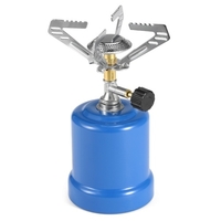 Réchaud de camping portable avec réservoir de gaz Cuisinière au propane avec brûleur réglable pour l