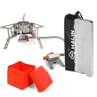 Réchaud de camping portable ultraléger 3500W avec pare-brise pour la randonnée en plein air