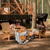 Réchaud pliant de Camping avec sac de rangement de gril de BBQ réchaud à bois réchaud de Barbecue pliable pour voyager randonnée Camping pique-nique BBQ