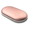 Réchauffeur de main Réchauffeur de charge USB Cobblestone Rechargeable Réchauffeur de main double face Or rose