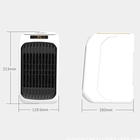Réchauffeur ménage 3 vitesses LED affichage de la température Mini électrique 1200W haute puissance petit bureau PTC 3S chaleur rapide silencieux chauffage