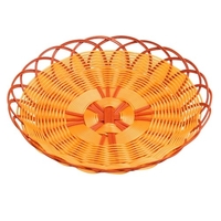 Récipient réutilisable de panier de stockage de nourriture de panier de pain tissé rond de 24CM
