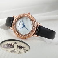 REBIRTH Mode Luxe Femmes Montres 1ATM Étanche Quartz Casual Simple Femme Montre-Bracelet Relogio Feminino