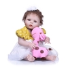 Reborn Baby Girl Poupée 22 pouces en silicone souple pleine longueur en vinyle corps Lifelike poupée