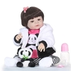 Reborn Baby Girl Poupée 22 pouces en silicone souple pleine longueur en vinyle corps Lifelike poupée