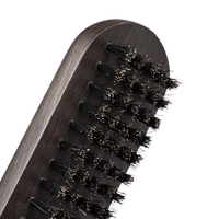 Redressage Peigne Double Face Brosse Pince Cheveux De Coiffure Naturel Poils Peigne Hairstylig Outil