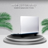 Refroidisseur pour ordinateur portable haute performance Pad de refroidissement pour ordinateur portable Refroidisseur à deux ventilateurs avec deux ports USB Prise en charge des ordinateurs portables de moins de 17 pouces Bleu