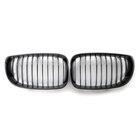 Remplacement de grilles à une seule ligne de rein noir brillant pour BMW série 1 E81 E82 E87 E88 LCI 07-12