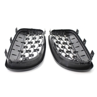 Remplacement de la calandre avant à deux lattes noir brillant pour BMW E81 E82 E87 E88 sélectionné 2007-2012