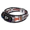 Remplacement de la dragonne pour Xiaomi Mi Band 6/6 NFC Mi Band 5 montre intelligente cordon en cuir perlé Style ethnique bracelet à bricoler soi-même bracelet de montre de remplacement